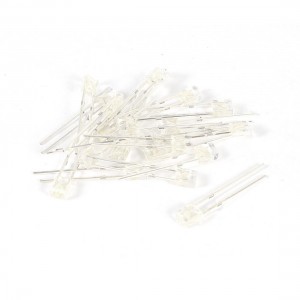 20 Pieces 4mmx3mmx2mm Clear Head Blue White LED Light Emitting Diode DC 1.7-3.0V