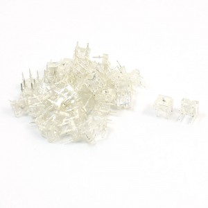 DC3.0-3.2V 3mm Top Round Head 4 Pins Blue Piranha LED Emitting Diodes 50 Pcs