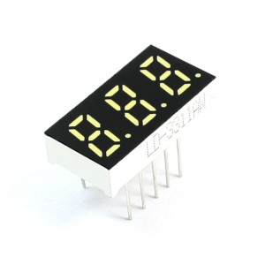 3 Bits 7 Segment White LED Display Digital Tube Common Cathode 21x11mm