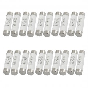 20 Pcs RO15 Series 500V 8A Cylinder Cap Ceramic Fast Blow Fuse Links 10x38mm