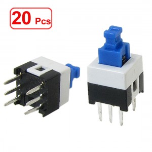 20pcs 7 x 7mm Momentary Tactile Tact Torch Push Button Switch Non Lock 6 Pin DIP