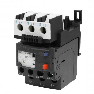JR28-25 AC 9-13A Electric 3 Pole Thermal Overload Relay 1 NO 1 NC