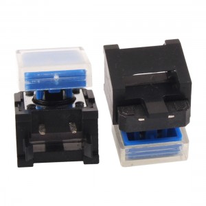 5Pcs Momentary Tact Tactile Push Button Switch Right Angle 12x12mmx10mm w Cap