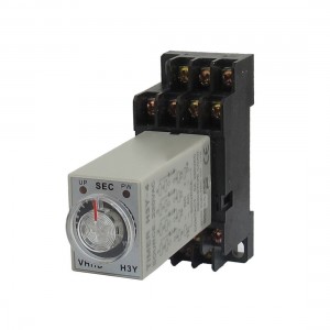 AC 220V H3Y-4 0-10S 4PDT 14 Pins Power on Time Delay Relay w Socket