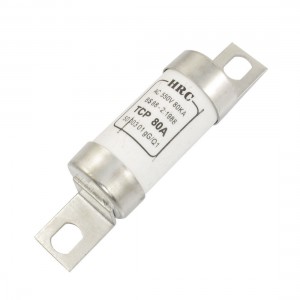 TCP AC 550V 80A White Ceramic Tube Cylindrical Fast Blow Fuse Link