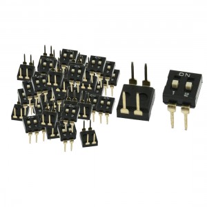 70 Pcs 2.54mm Pitch 2 Position Slide Type DIP Switches