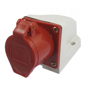 AC 380V-415V 16A 3P+E IEC309-2 Panel Mount Industrial Socket Yvakl