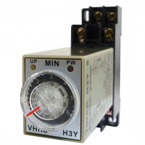DC 24V 0-6 Minute 6m Timer Power On Delay Time Relay 8 Pin H3Y-2 w Socket