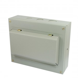 Rectangular Gray Metal Power Distribution Box Guard Cover Kbnmw