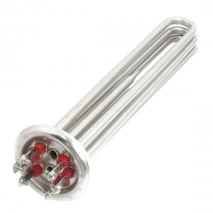 AC 380V 6KW 6P Screw Terminals Water Boiler Heating Element 3U Shape Tube Heater