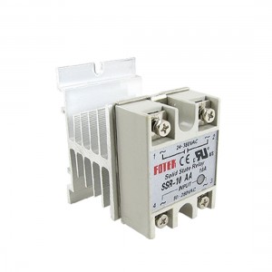 SSR Solid State Relay AC-AC 10A 80-250V / 24-380V w Heat Sink Dzdmz