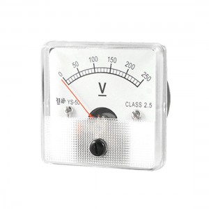 DC 250V Fine Tuning Dial Voltmeter Voltage Panel Meter