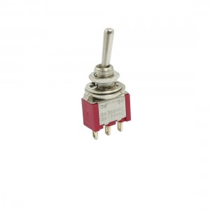 ON-ON 2 Position Toggle Switch SPDT 3 Terminals Red