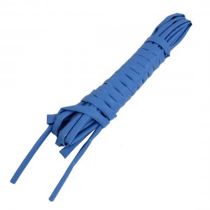 4M 13.1 Ft Long 4mm Dia. Blue Polyolefin Heat Shrinkable Tube