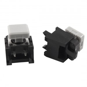5pcs Momentary Tactile Push Button Switch Right Angle 12 x 12mm x 9mm w Gray Cap