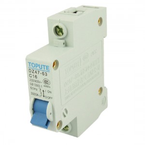 Single Pole Rated Current 16A Mini Air Circuit Breaker