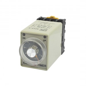 AC 110V 0-6 Second 8P Screw Resistive Load Delay Timer Time Relay w Base