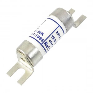 AC 550V/80KA DC 250V/40KA 4A Ceramic Metal Fast Acting Bolt Fuse Link