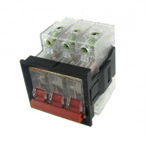 AC 400V 32A 3P Transparent Miniature Circuit Breaker with Mounting Bracket