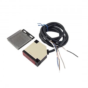 Mirror Reflection DC 5 Wire NC Photoelectric Switch