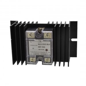 AC 90-280V / AC 24-480V Solid State Relay SSR 10A w Aluminum Heat Sink