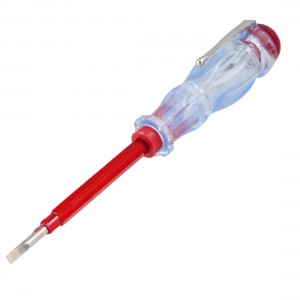 Plastic Handle 3mm Slotted Bit Voltage Tester Electroprobe 100-500V AC
