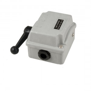 500V 15A 2 Position 3 Pole Motor Starter Protector Gray