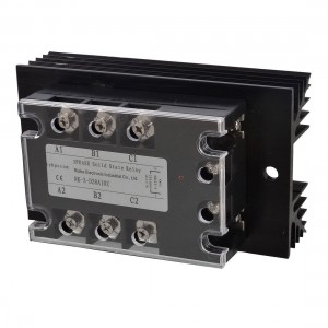 Control DC 5-32V Load AC 380V 10A 3 Phase SSR Solid State Relay + Heat Sink
