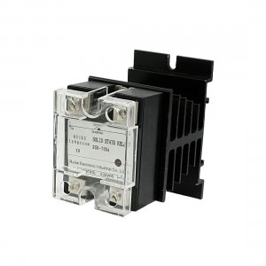 DC 3-32V to AC 24-480V Solid State Relay SSR 70A w Aluminum Heat Sink
