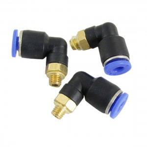3 Pcs Pneumatic Vertical Quick Tube Fittings 4 x 5mm
