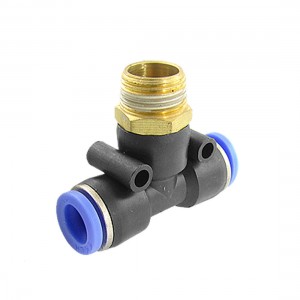 Pneumatic 16mm Male Thread 10mm Push In Quick Fittings