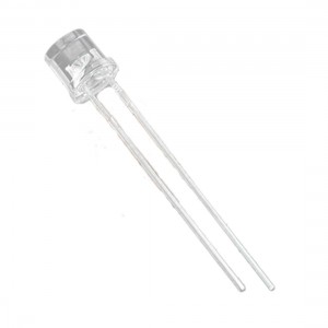 50 Pcs 2 Pin 5mm Straw Hat White Light Emitting Diodes LED