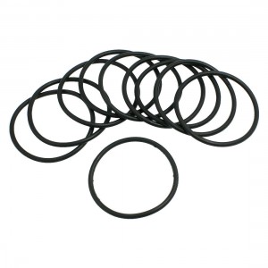 10 Pcs 55mm x 3.1mm Black Silicone O Rings Oil Seals Gaskets