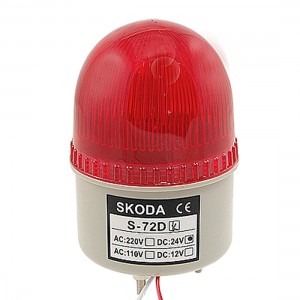 DC 24V Red LED Light Alarm Buzzer Industrial Signal Tower Lamp 90dB