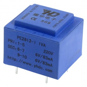 Epoxy Resin Sealed Encapsulated Power Transformer 1VA PE2812-1