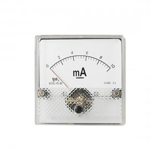0-10mA DC Current Square Panel Ampere Meter Gauge YS-80