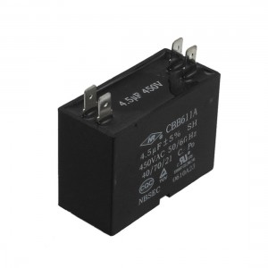 CBB611A AC 450V 4.5uF 50/60Hz 4 Pins Air Conditioner Motor Capacitor