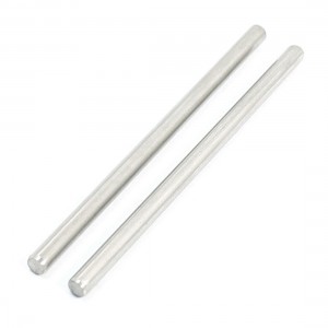 2Pcs 3mm Dia DIY Model Stainless Steel Circular Round Rod Bar 2.4" Long