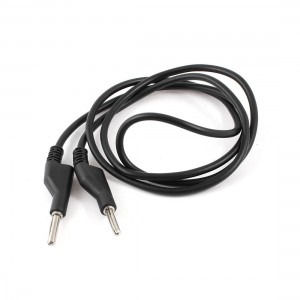 Black 4mm Banana Plug Probe Test Lead Cable 3.3ft for Multimeter Power Supply