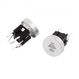 2 Pcs 10x9mm 4-Pin Momentary PCB Mount Blue Light Volume Control Tactile Switch