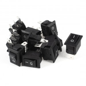 10 Pcs XL601-11 3 Pin 2 Position ON/OFF SPST Panel Rocker Switch 3A/250V 6A/125V