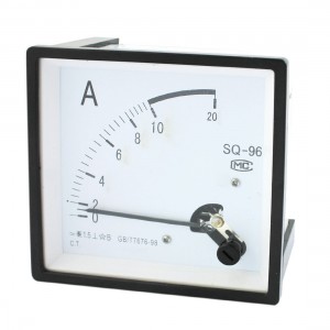 SQ-96 AC 0-10A Panel Mounting Analog Ammeter Amperemeter Class 1.5