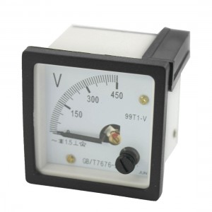 AC 0-450V Class 1.5 Square Analog Volt Panel Mount Meter Gauge