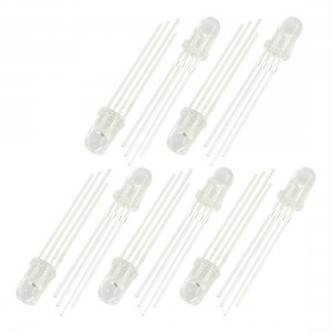 10Pcs Common Anode 4 Pin Red Green Blue LED Light Emitting Diode DC2.2-3.0V