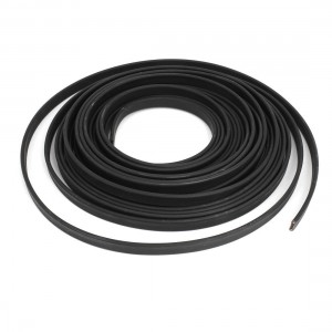 Black Inflaming Retardant Waterproof Heating Cable 110V 10M x 11mm