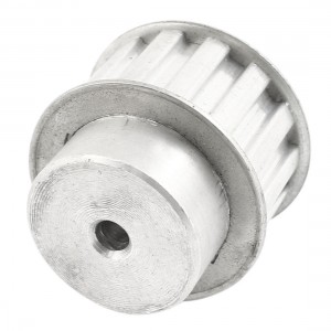 Aluminum Alloy L14 Type 14 Teeth 6mm Bore Dia Double Flanged Timing Pulley
