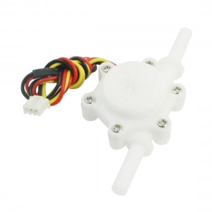 Straight 6mm Ports Outer Dia Hall Water Flow Sensor 0.2-2.5L/min 0.8Mpa