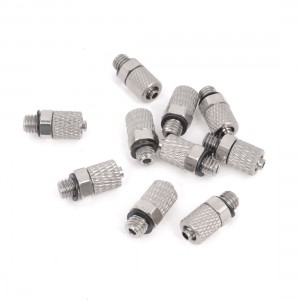10 Pcs M5 Male Thread Fitting Coupler Quick Joint Connector for 4mmx3mm Air Pipe