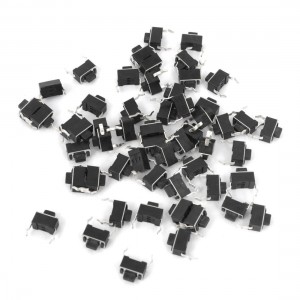 55Pcs Momentary PCB Pushbutton Tact Tactile Switch DIP 2 Pins 3mmx6mmx5mm