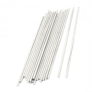 20Pcs Milling Welding Working Stainless Steel Round Rods 120 x 2.5mm